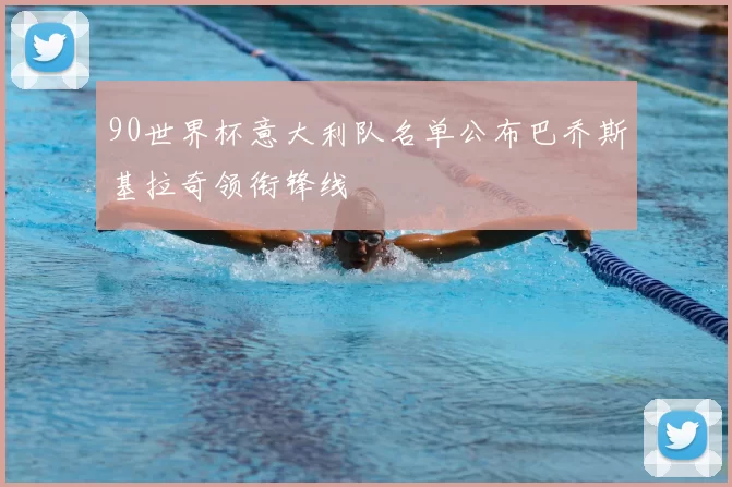 90世界杯意大利队名单公布巴乔斯基拉奇领衔锋线